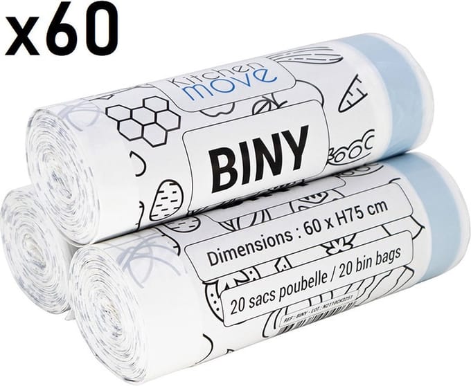 60 vuilniszakken 50L BINY
