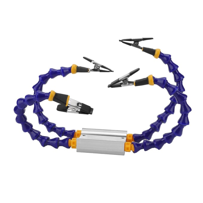 Soldeer Hulparmen ABS Flexibele Arm Aluminiumlegering Basis Derde Hand Soldeergereedschap met