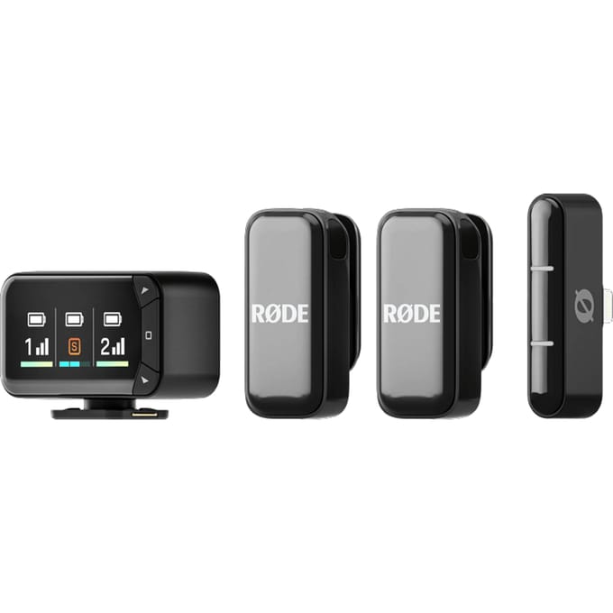 Dasspeld Microfoonset Rode Wireless Micro Camera Kit Zendmethode:Radiografisch, Draadloos Flitsschoenmontage, Incl. kabel, Incl. windkap, Incl.