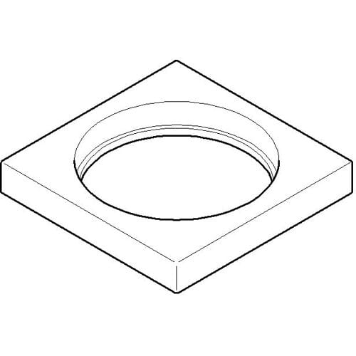 Dornbracht MEM and solder replacement rosette for single lever mixer 092778007-00