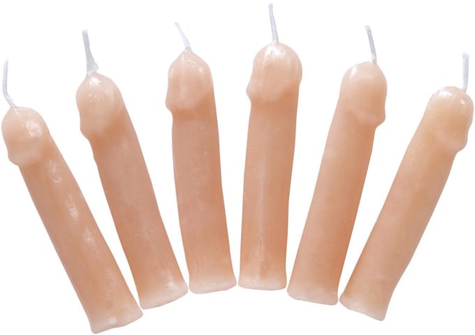 WIDMANN - 6 kaarsen in de vorm van penis