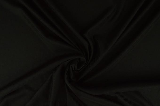 15 meter stretch voering - Zwart - 100% polyester