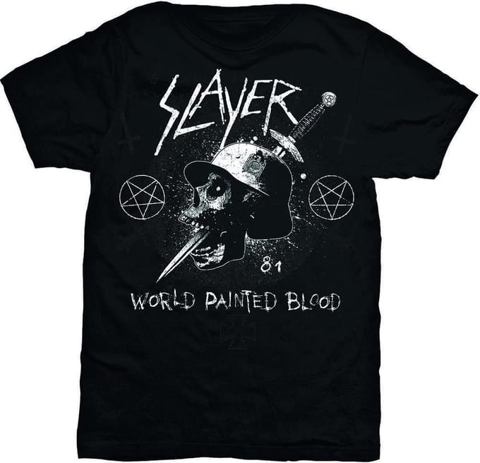 Slayer Dagger Skull Mens Blk TS: Medium