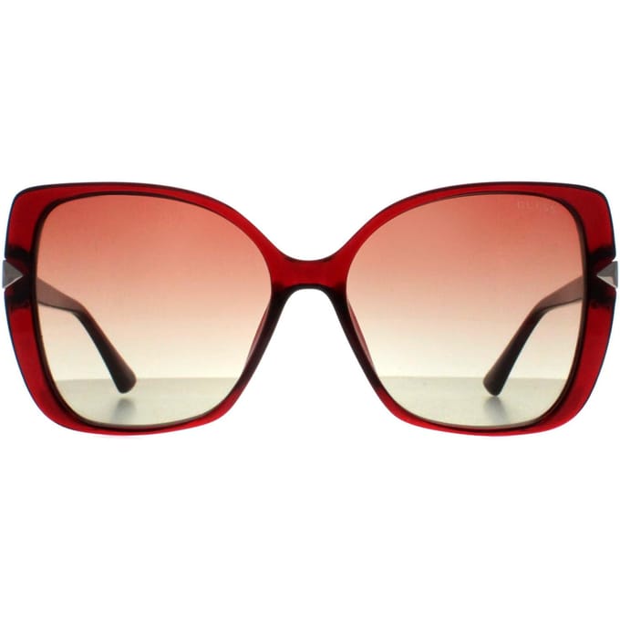 Guess Vlinder Vrouw Glimmend Bordeaux Bruin Kleurverloop GU7820