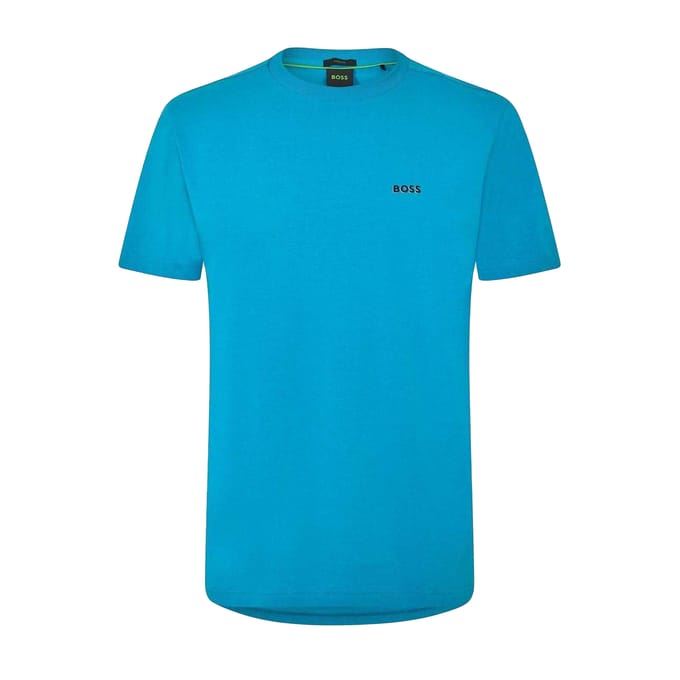 Boss Heren Logo Regular T-Shirt (Turquoise/Aqua)