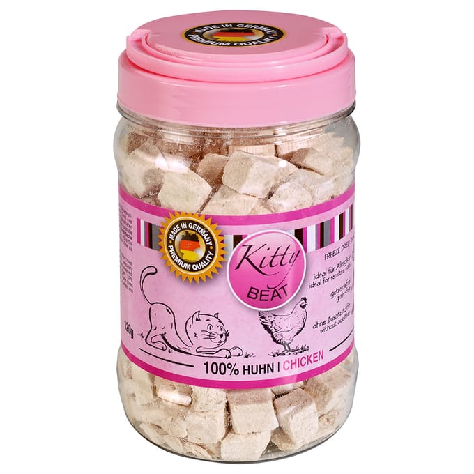 Kitty Beat Kip - Kattensnack - 120 gram - Pure