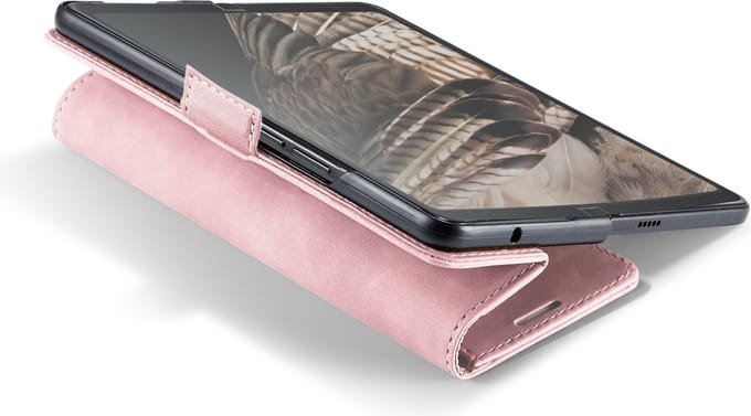 Casemania Hoesje Geschikt voor Google Pixel Fold - Pale Pink - Portemonnee Book Case