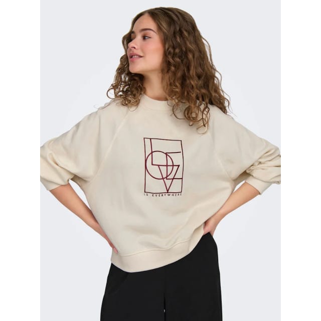Jacqueline de Yong Bambi l/s emb sweat