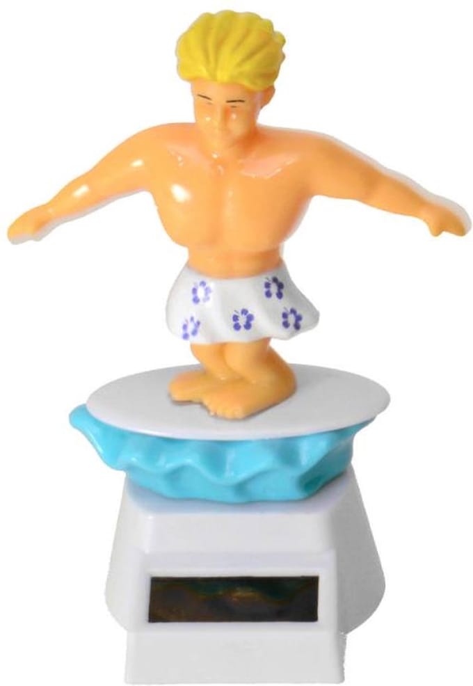Solar strand surf vakantie figuur. Strandboy . Jongen beweegt op kunstlicht.