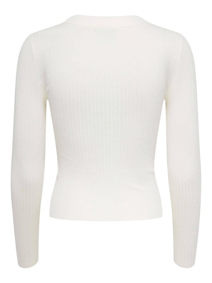 Ribbed Damestrui met Ronde Hals JDY Plum Ysla