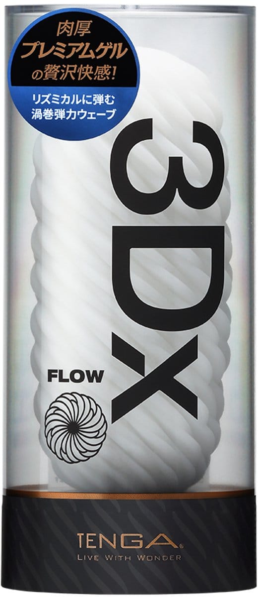 Tenga - TENGA 3Dx FLOW Masturbator - Unieke textuur - Herbruikbaar