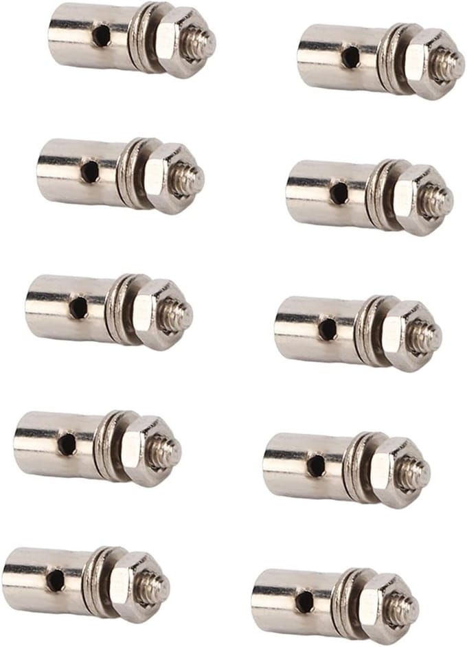 Verstelbare Servo Push Rod Connector Set van 10 Stuks, 1.3mm Servo Arm Linkage en Koppeling Stopper voor Modelbouw en Robotica