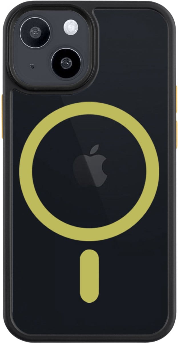Tactical iPhone 13 Mini MagForce Hyperstealth 2.0 Cover – Hoesje met Losse Klikbare Knoppen – Black/Yellow