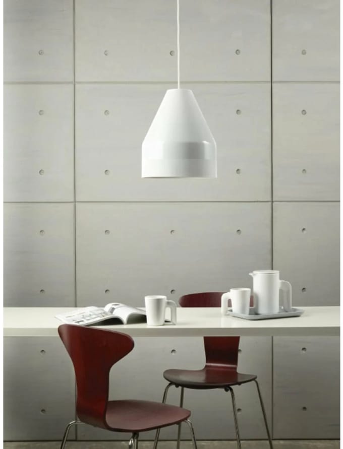 DYBERG LARSEN - CRAYON hanglamp wit met matwit - ø18 x h21cm