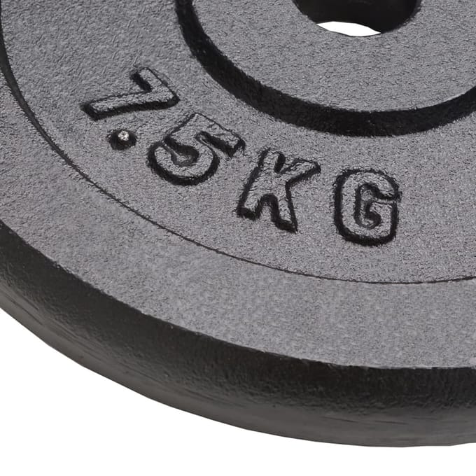 vidaXL - Halterschijven - 4 - st - 4x7,5 - kg - gietijzer