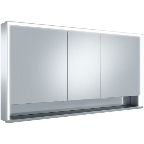 Keuco Royal Lumos wall mounted mirror cabinet 140 x 73.5 cm, open shelf 14306171301