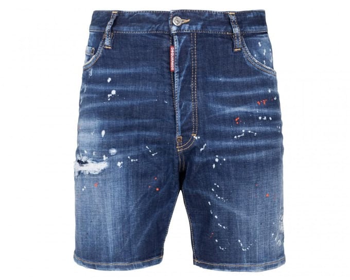 DSQUARED2 shorts en jean shorts marine NOUVEAU - Taille: IT58 blue