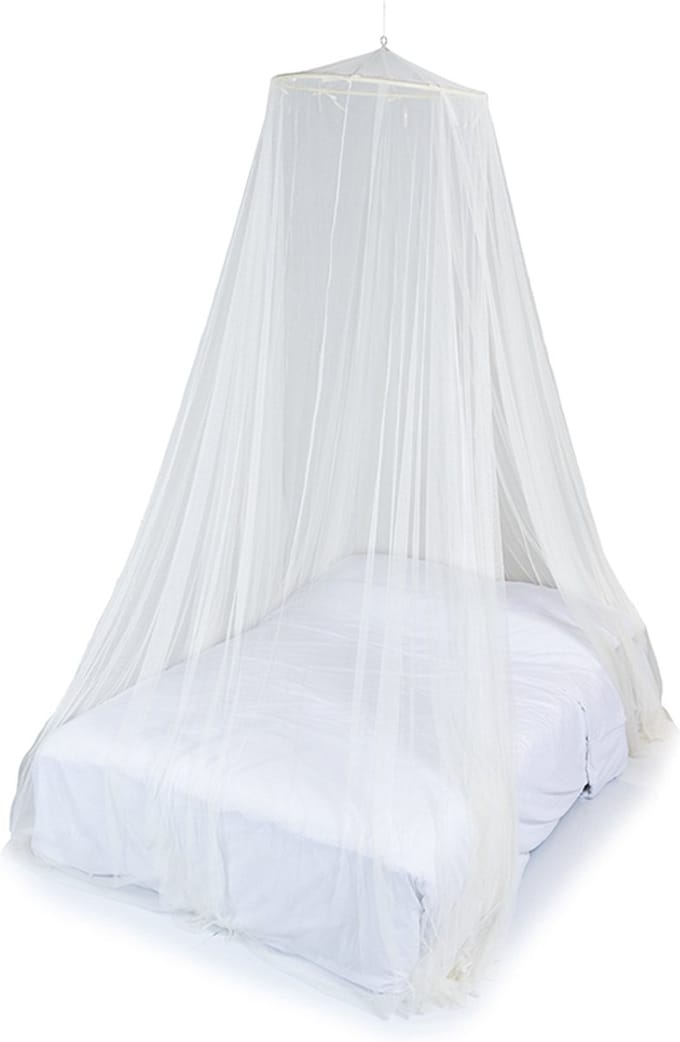 Deconet klamboe - Bangla - Topring 65cm /1250cm omtrek ECRU- 1-2 pers
