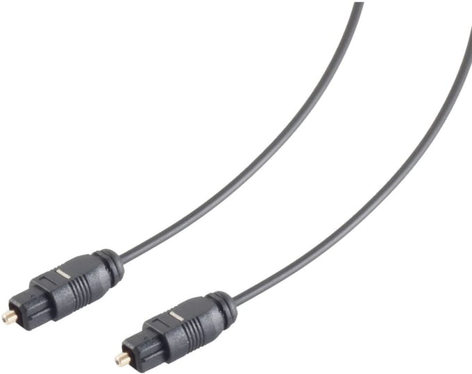 Digitale optische Toslink audio kabel - 2,2mm / zwart - 15 meter
