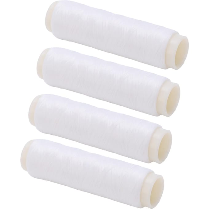 4 stuks 100 200m Onzichtbare Nylon Vislijn Rubberen Band Hoge Elasticiteit Visaccessoires Nummer 4 white