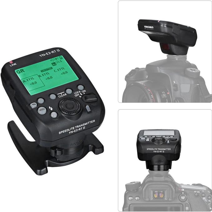 YONGNUO YN-E3-RT II Flitser op de camera Speedlite-zender Flitstrigger Compatibel voor gray