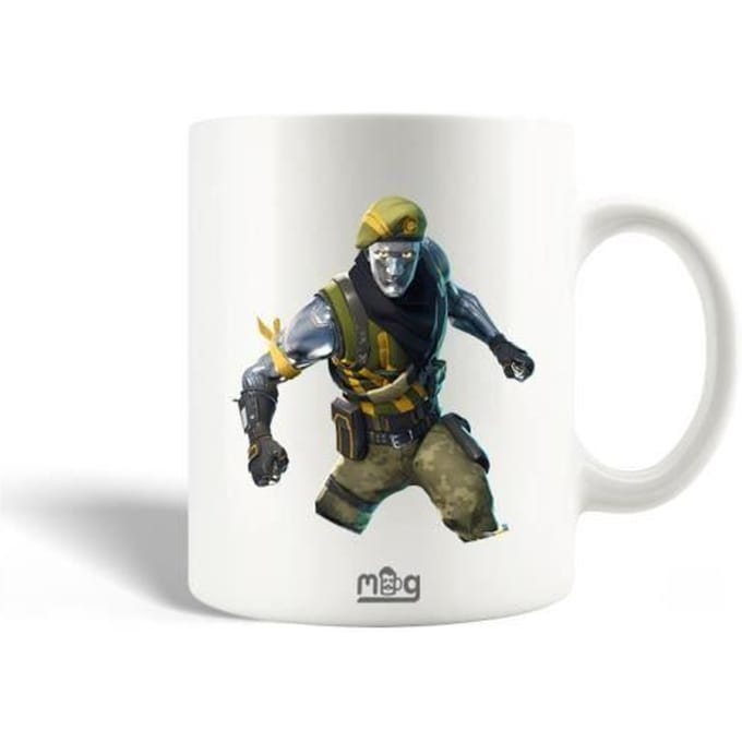 Mug en Céramique - MANIACASE - Fortnite Diecast - 30cl - Compatible Lave-Vaisselle - Blanc