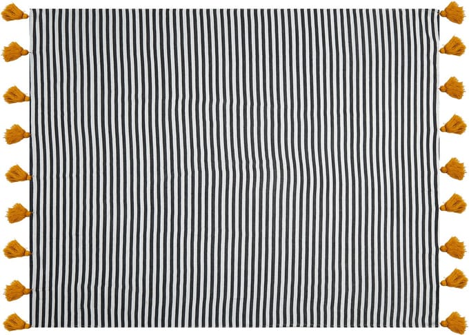 SUNWAL - Plaid - Zwart - 130 x 170 cm - Polyester
