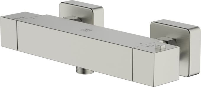 Aquavive Thermostatische Douchekraan Lena - Geborsteld Staal - 15 Cm