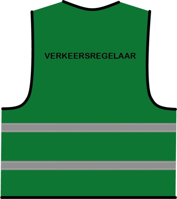 Verkeersregelaar hesje groen