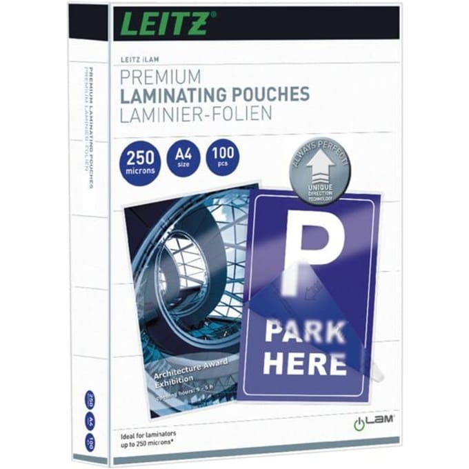 Leitz Lamineerfolie DIN A4 250 micron glanzend 100 stuk(s)