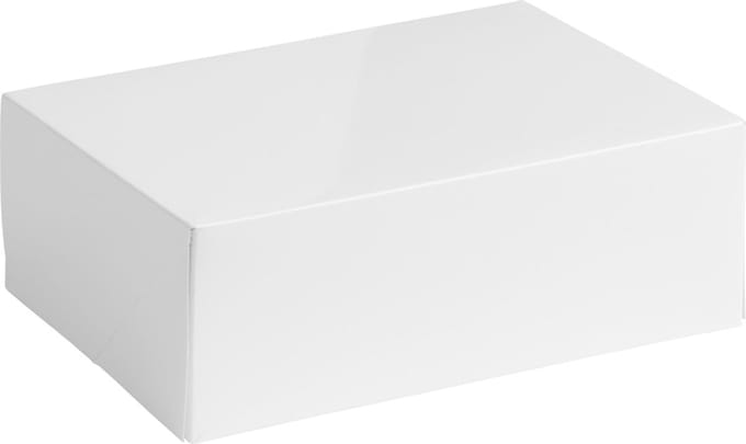 Cadeaudoos cadeauverpakking glossy 20x14x7cm WIT (100 stuks)
