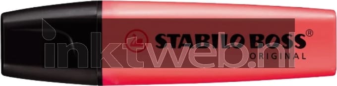 STABILO BOSS ORIGINAL - Markeerstift - Hoogste Kwaliteit - Rood - Doos 10 stuks