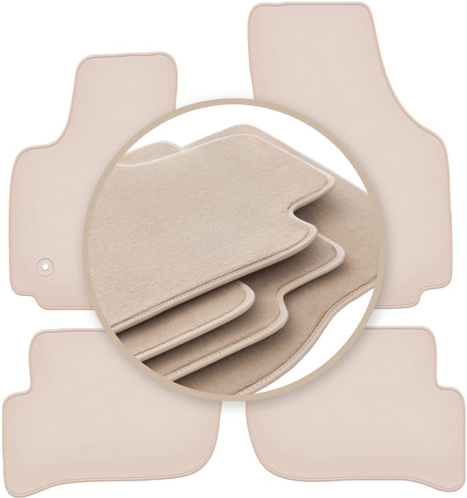 PREMIUM beige matten voor: Seat Toledo III minivan 2004-2012