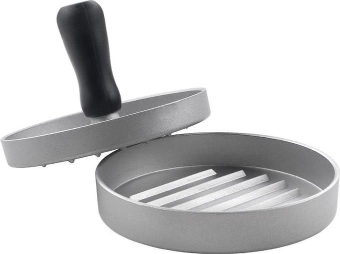 Metaltex - Hamburgerpers - Burger Press - BBQ Accesoires - Staal - 11,5 cm