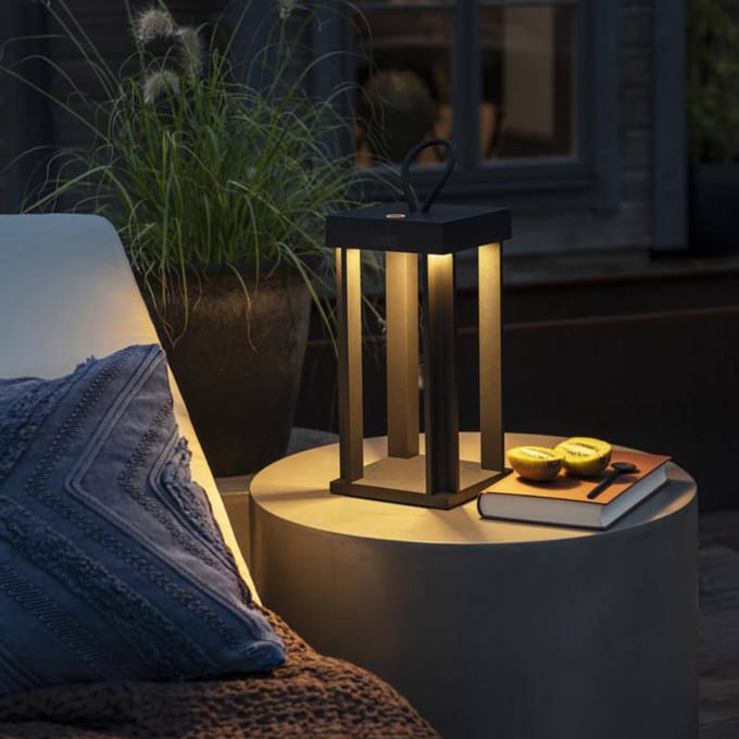 Konstsmide Cannes Tafellamp Buiten - LED - 2700K/3000K - IP54 - Zwart