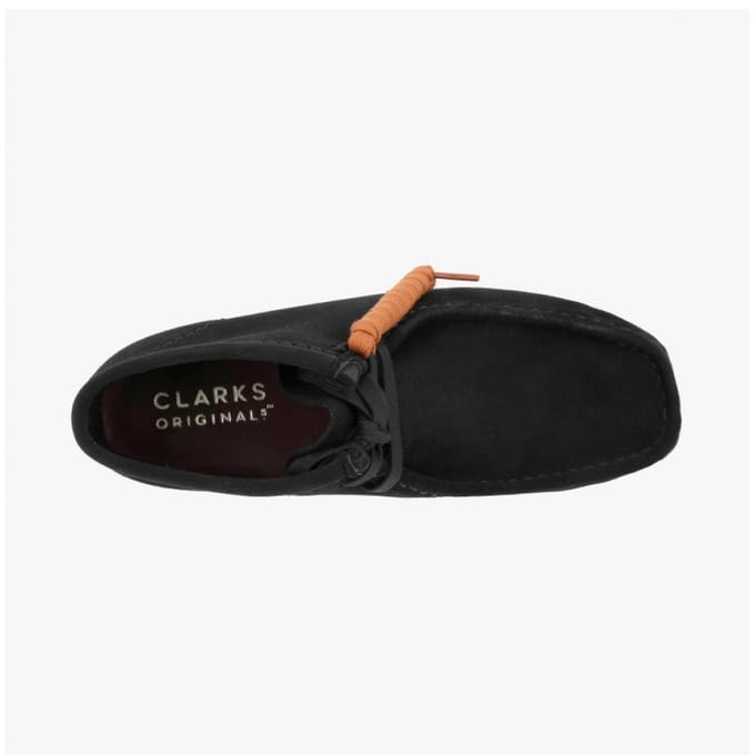 CLARKS Schnürschuhe Wallabee Boot. Black Sde