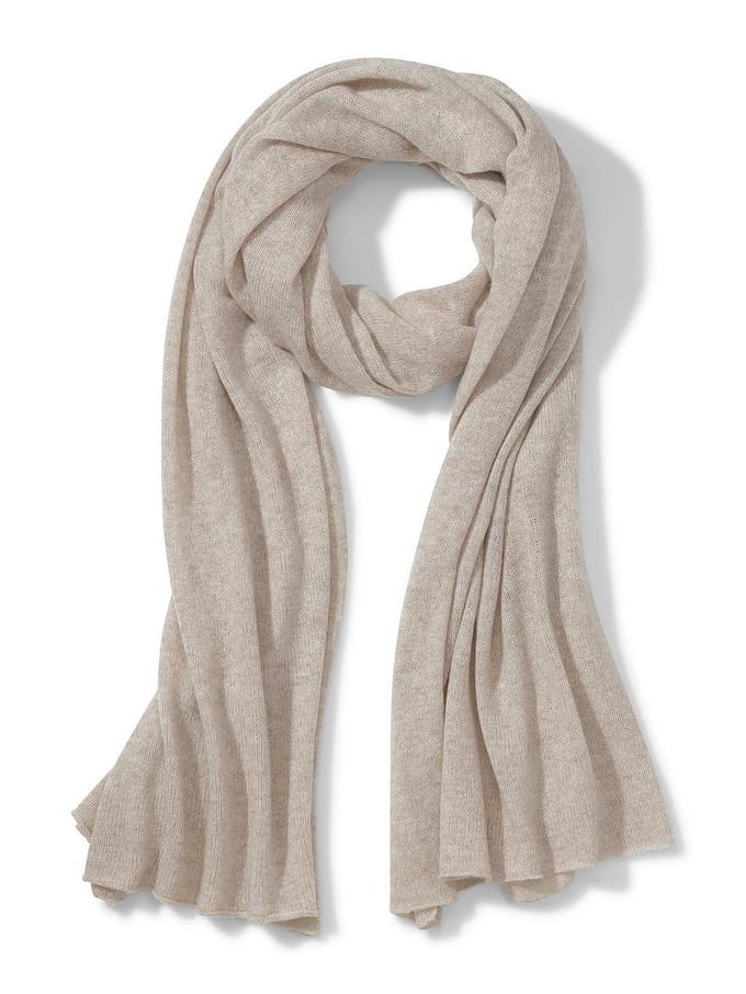 Gebreide sjaal Van Peter Hahn beige