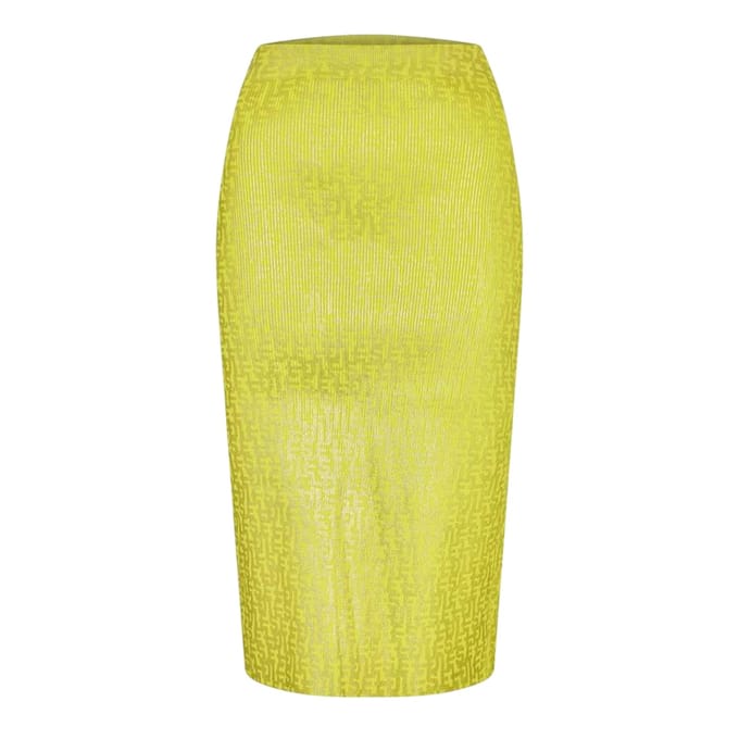Diesel Ikaria getailleerde midirok voor dames (Geel)
