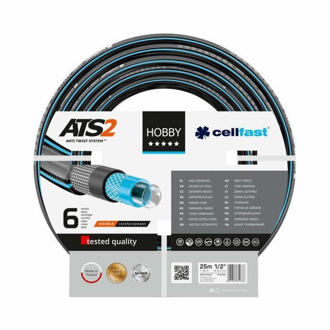 Cellfast HOBBY ATS2 - Tuinslang - 1 inch - 25m - 6 laags