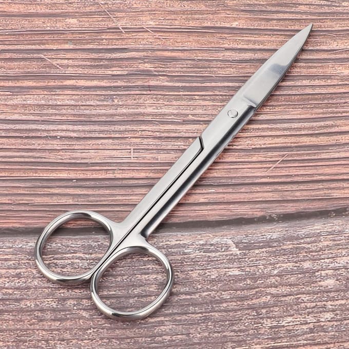 Outils de coupe de fabrication de bijoux en acier inoxydable, ciseaux de soudage, feuilles, accessoire (Longue) gray