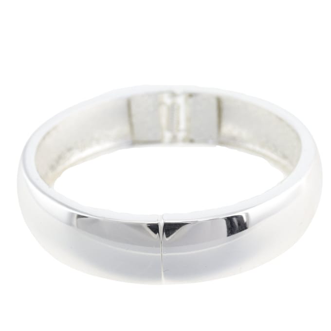 Behave - Bangle armband zilverkleur breed - Tijdloos - Dagelijks draagbaar