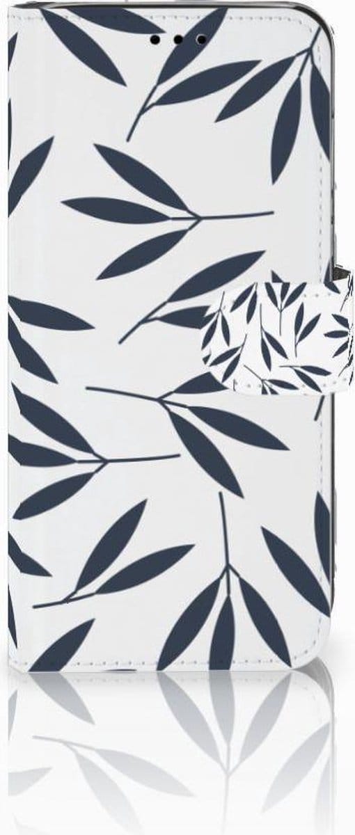 Huawei P20 Lite Hoesje Leaves Blue