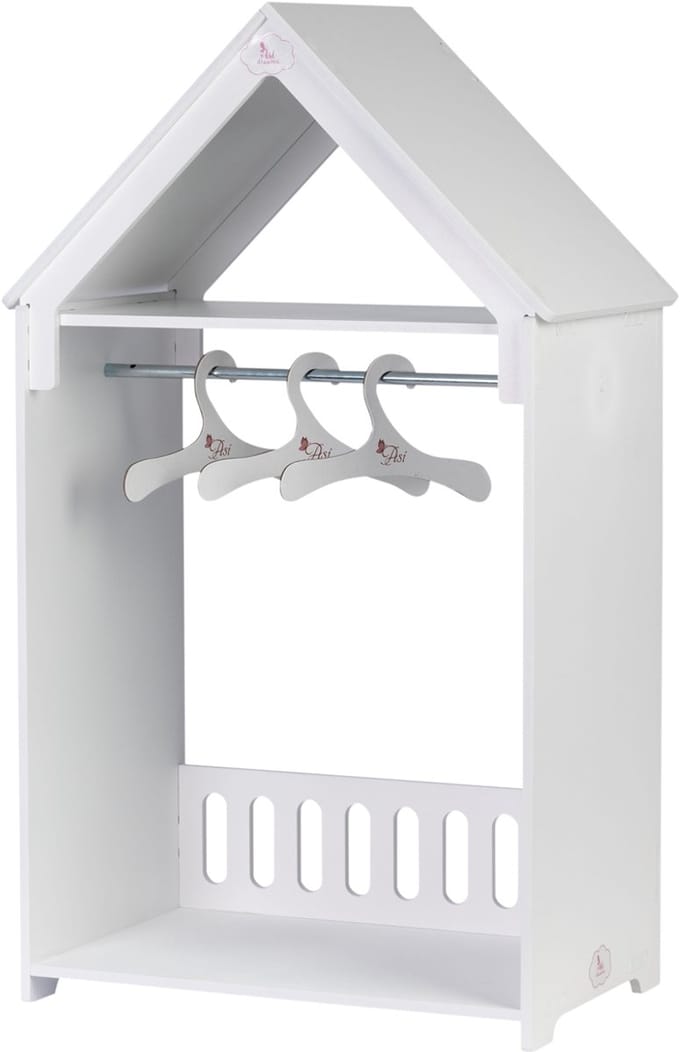 ASI DREAMS Poppen Accessoires - Witte Houten Kast - Little Así