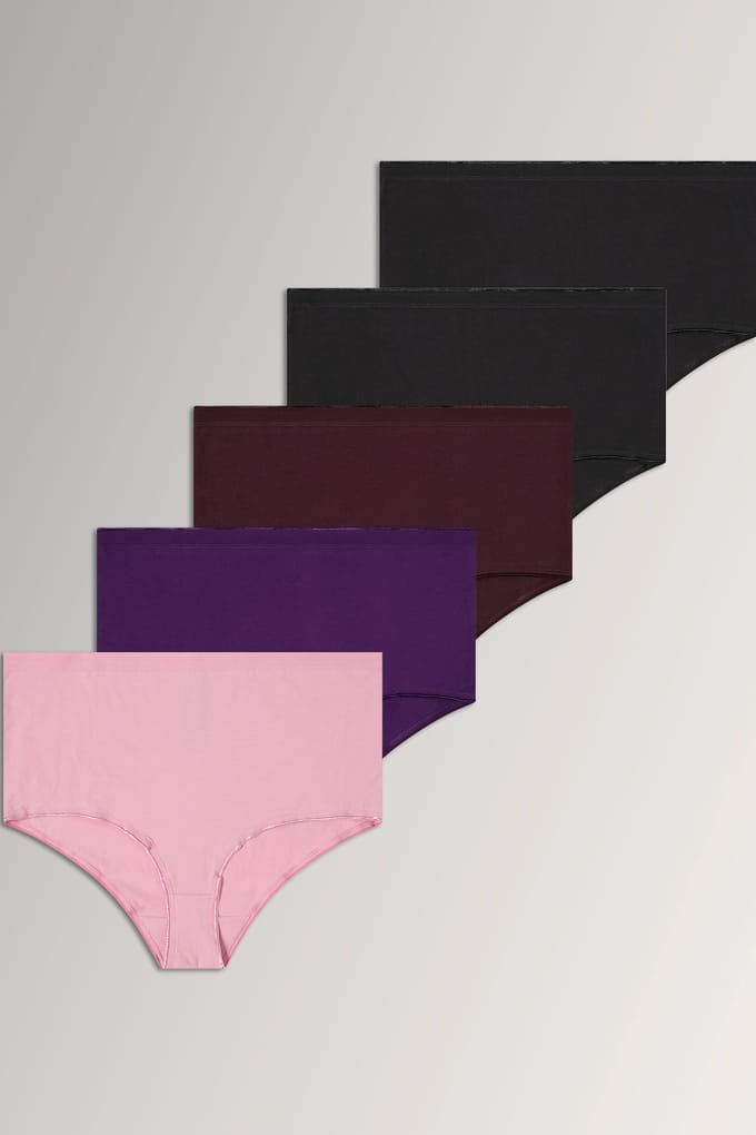 Yours Yourset Set Van 5 Paarse En Roze Maxislipssize 54-56
