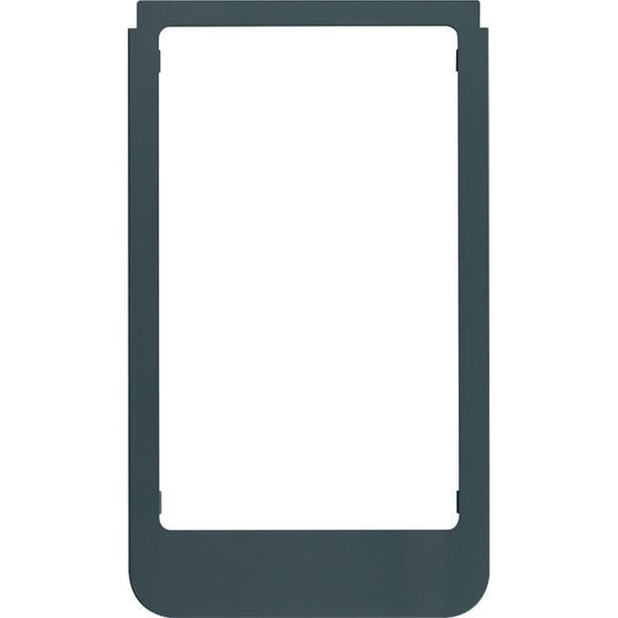 Groot afgerond design frame mat antraciet kunststof - WD2117