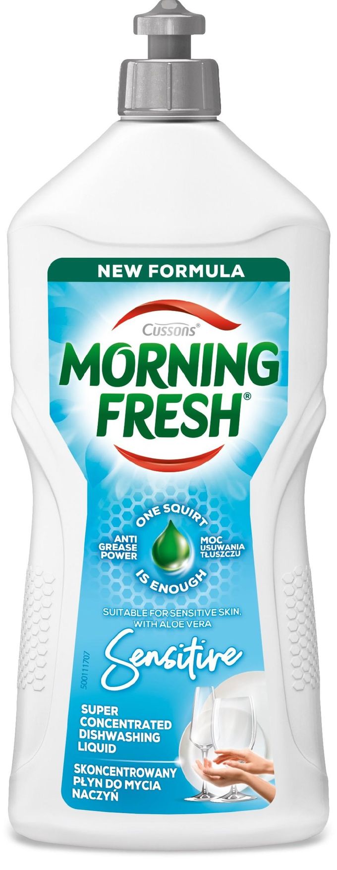 Cussons Morning Fresh Liquide Concentré pour Vaisselle - Sensitive 900 ml