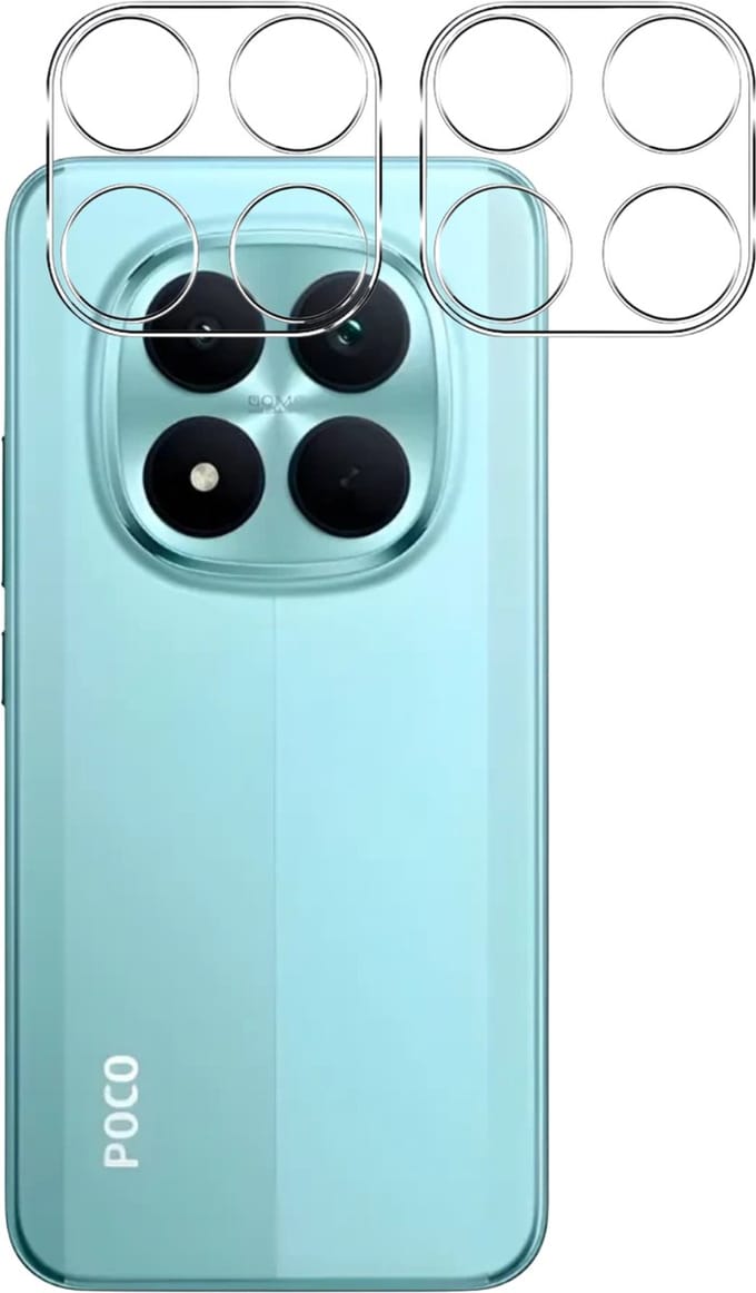 Camera Protector geschikt voor Xiaomi Poco M8 Pro 5G - 2 stuks van glas Transparante glazen