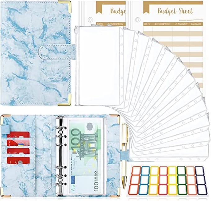 Budgetplanner - Budget planner, money sleeves, ring binder, financial planner,
