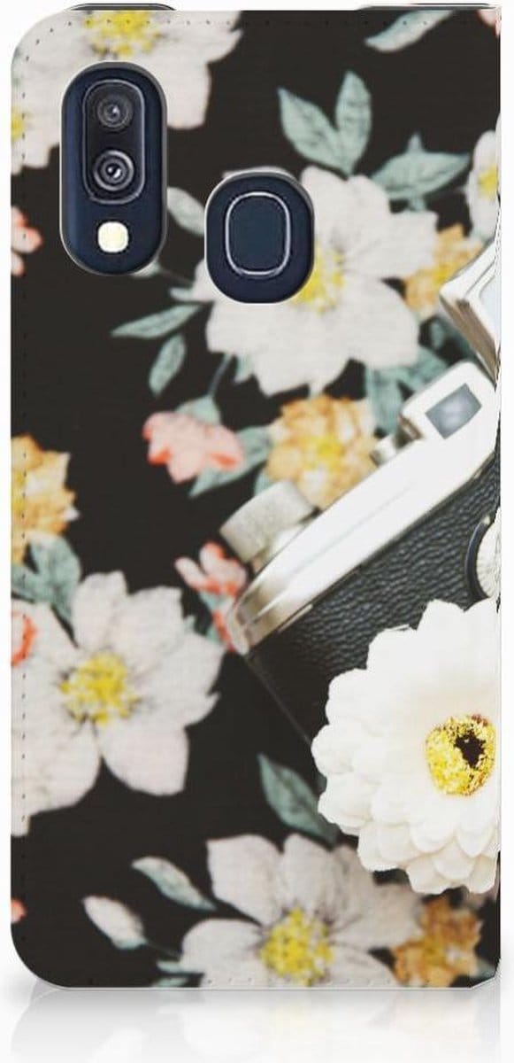 Samsung Galaxy A40 Stand Case Vintage Camera