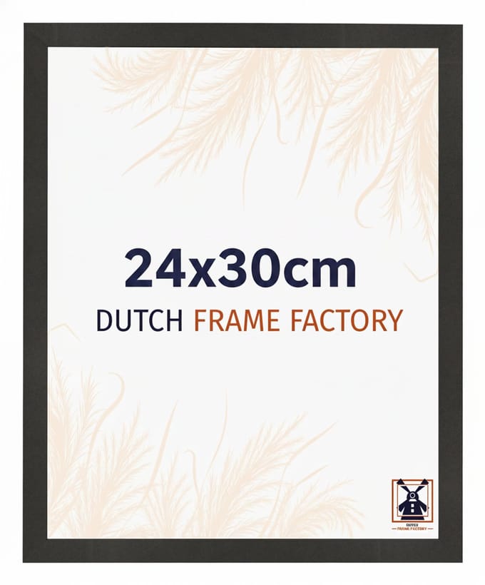 Fotolijst 24x30 cm - MDF - Zwart Mat - Benno